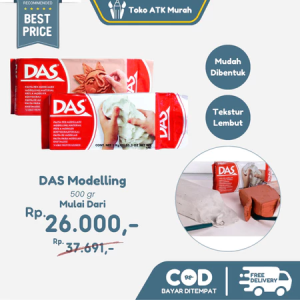 DAS Modelling Air Drying Clay White/Brown - 500gr